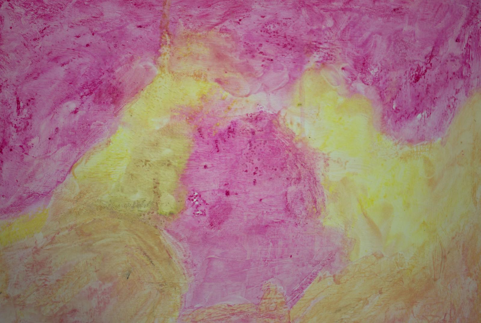 Pink and yellow abstract.