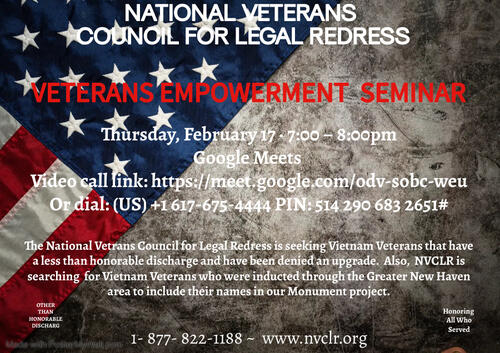 Veterans Empowerment Seminar Flyer