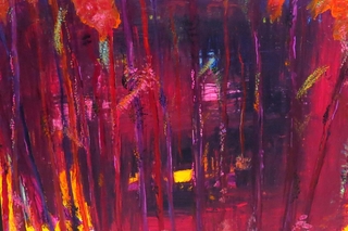 Red, yellow abstract.