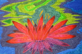 Lotus Flower, bright colors.